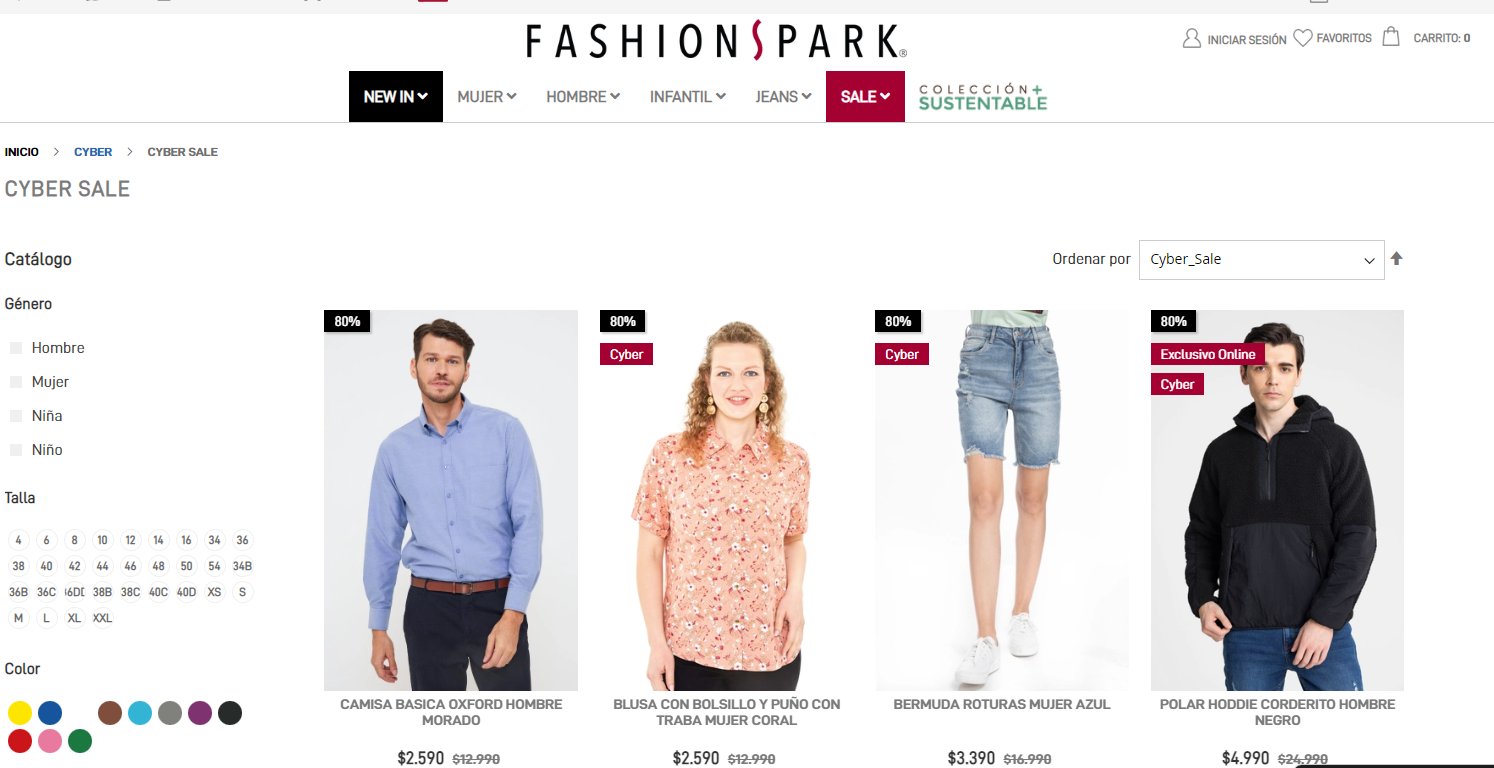 Ropa de best sale fashion park